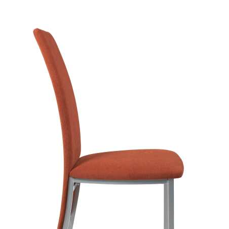 Elyn - Chaise de séjour contemporaine tissu et pieds métal