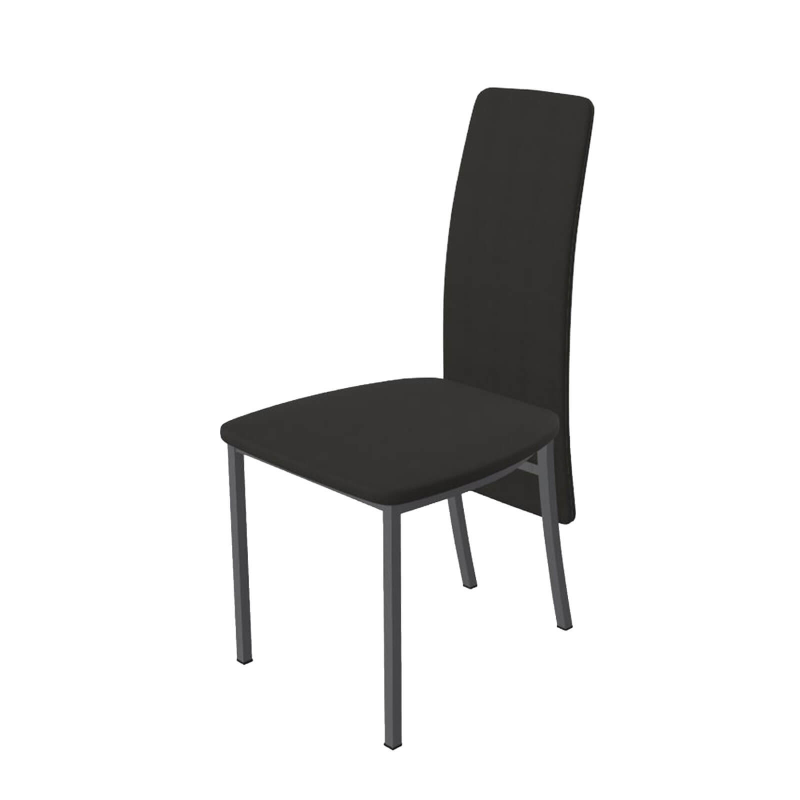 Elyn - Chaise de séjour contemporaine tissu et pieds métal
