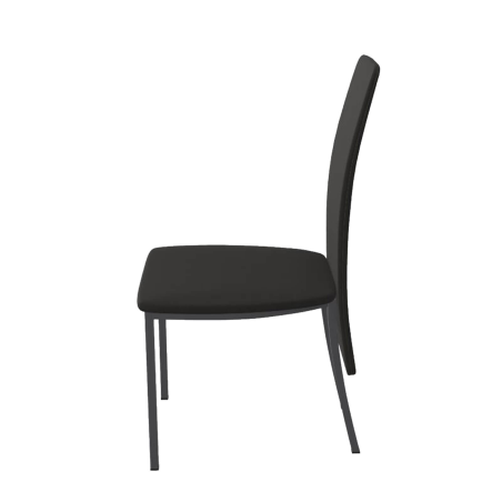 Elyn - Chaise de séjour contemporaine tissu et pieds métal