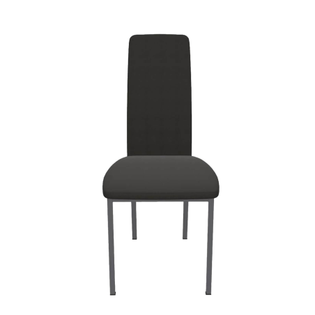 Elyn - Chaise de séjour contemporaine tissu et pieds métal
