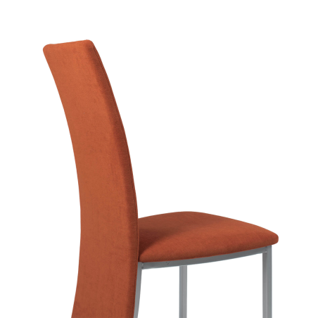 Elyn - Chaise de séjour contemporaine tissu et pieds métal