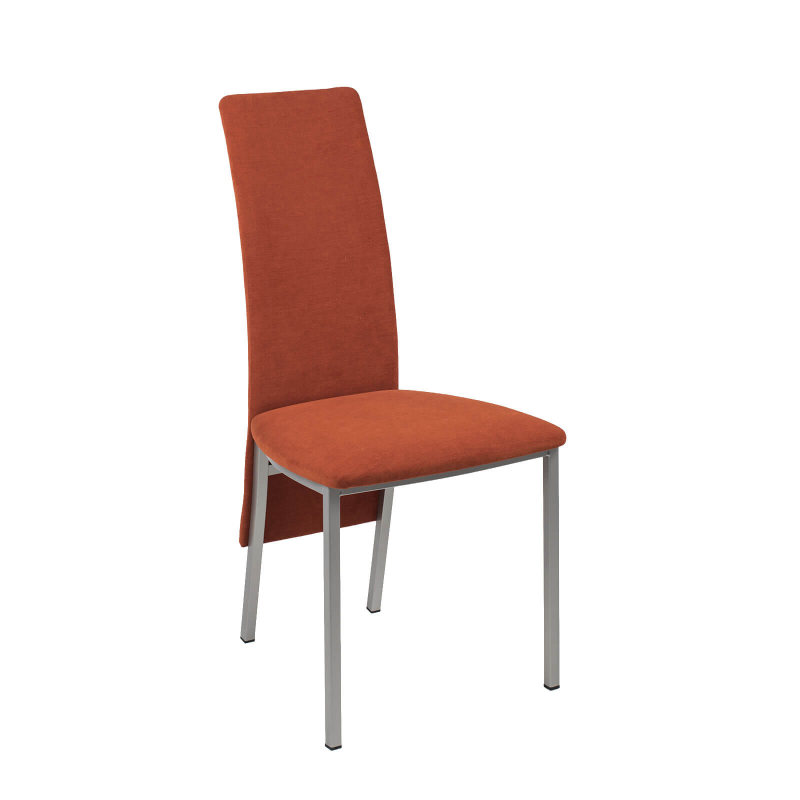 Elyn - Chaise de séjour contemporaine tissu et pieds métal