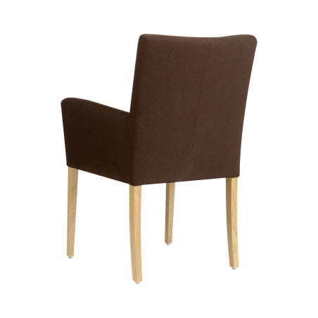 Carré Mobitec® - Fauteuil de salon contemporain en bois et tissu