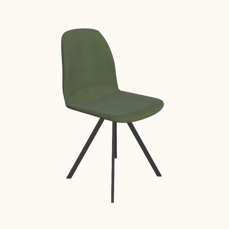 Girona - Chaise pivotante en tissu