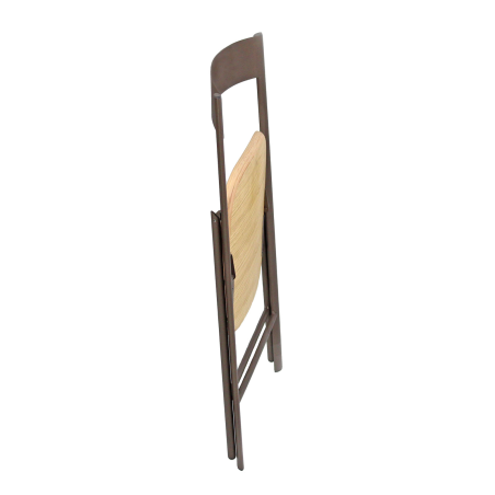 Jolie - Chaise pliante italienne en bois et métal