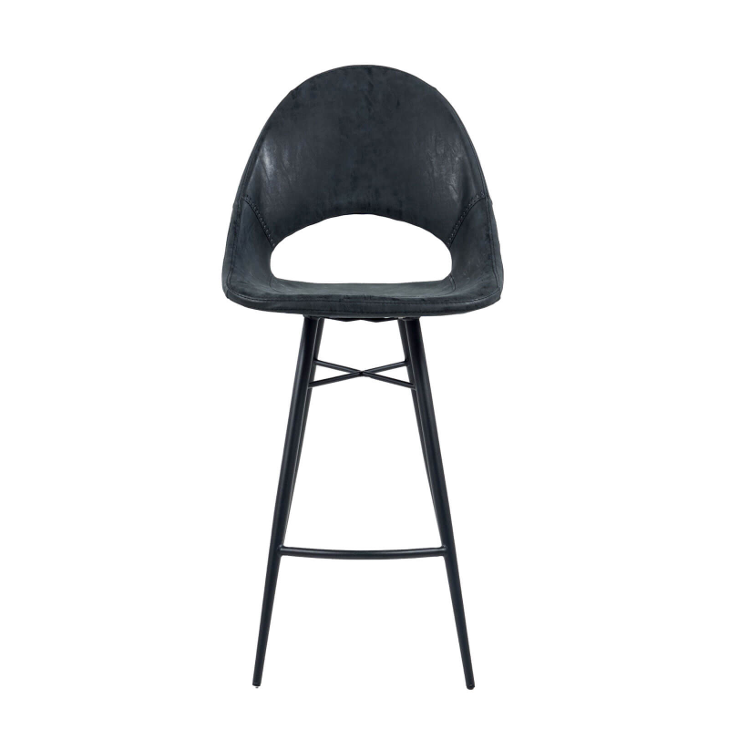 Isidore - Tabouret snack design avec coque ajourée