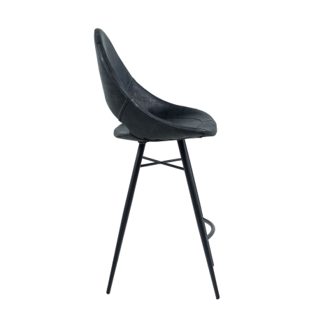 Isidore - Tabouret snack design avec coque ajourée