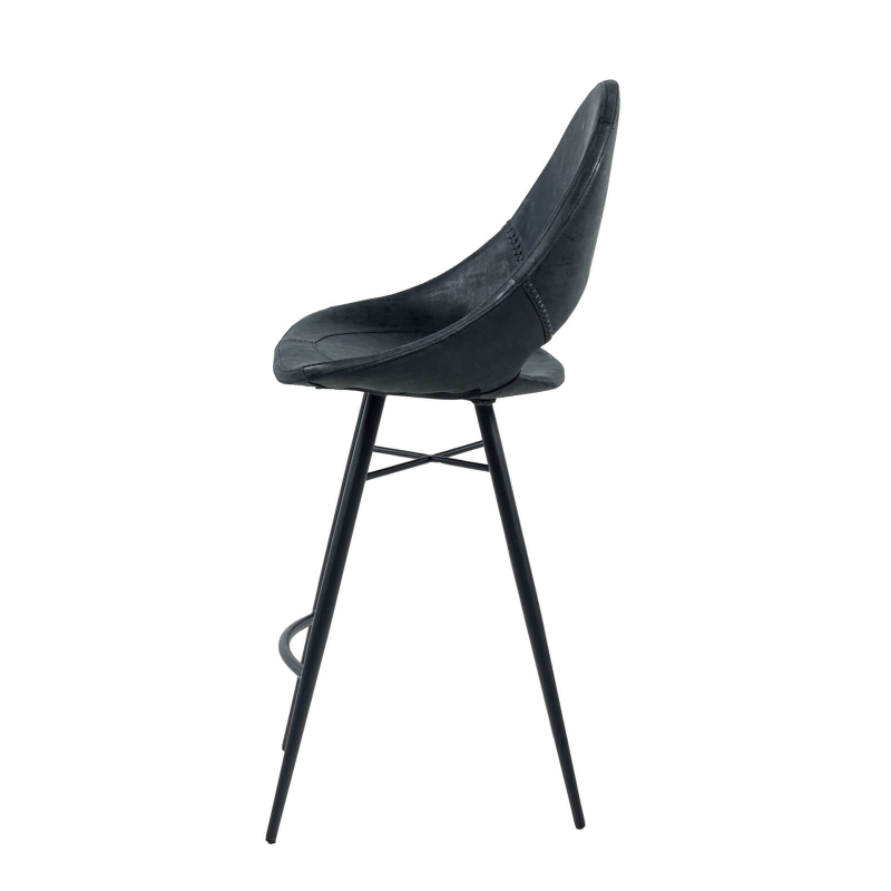 Isidore - Tabouret snack design avec coque ajourée