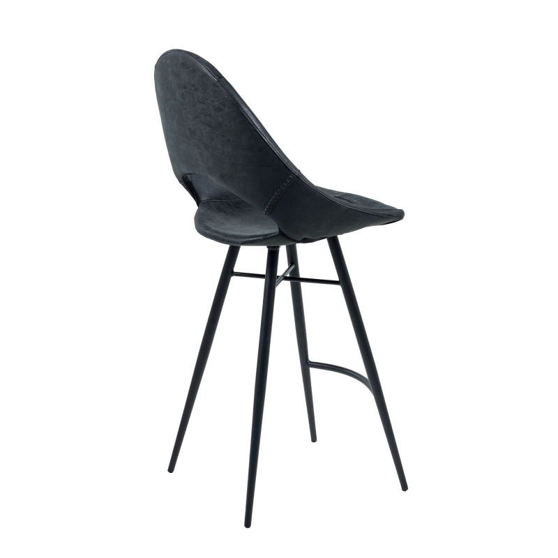 Isidore - Tabouret snack design avec coque ajourée