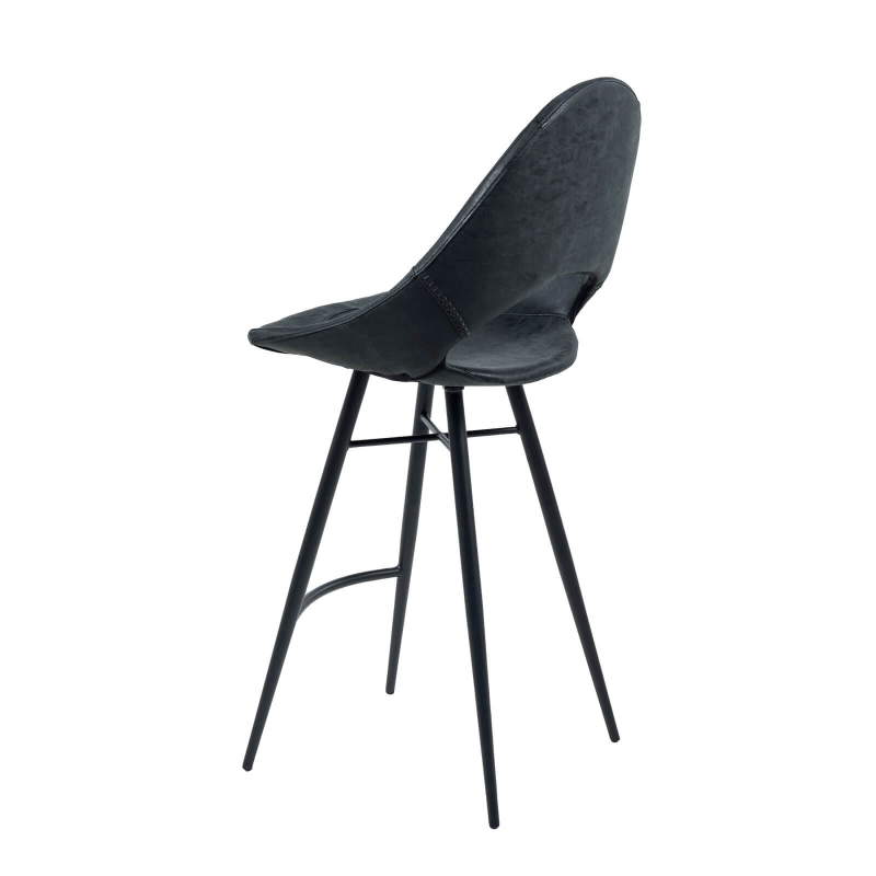 Isidore - Tabouret snack design avec coque ajourée