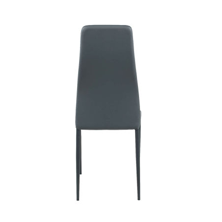 Mirta - Chaise de salle à manger italienne en synthétique et métal