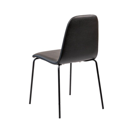 Pandora - Chaise moderne rembourrée avec pieds métal