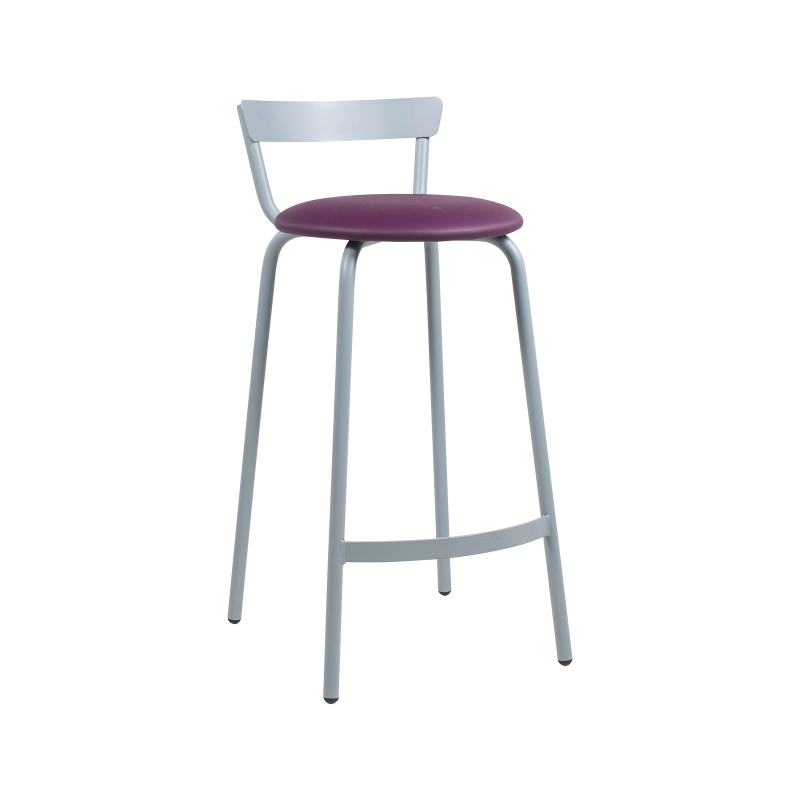 Xoxo Carrier® - Tabouret snack fabriqué en France structure en métal et assise rembourrée