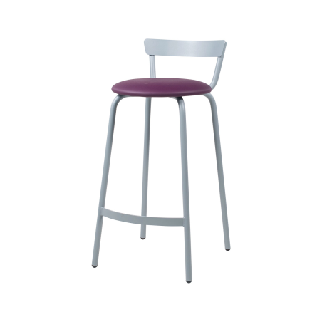 Xoxo Carrier® - Tabouret snack fabriqué en France structure en métal et assise rembourrée