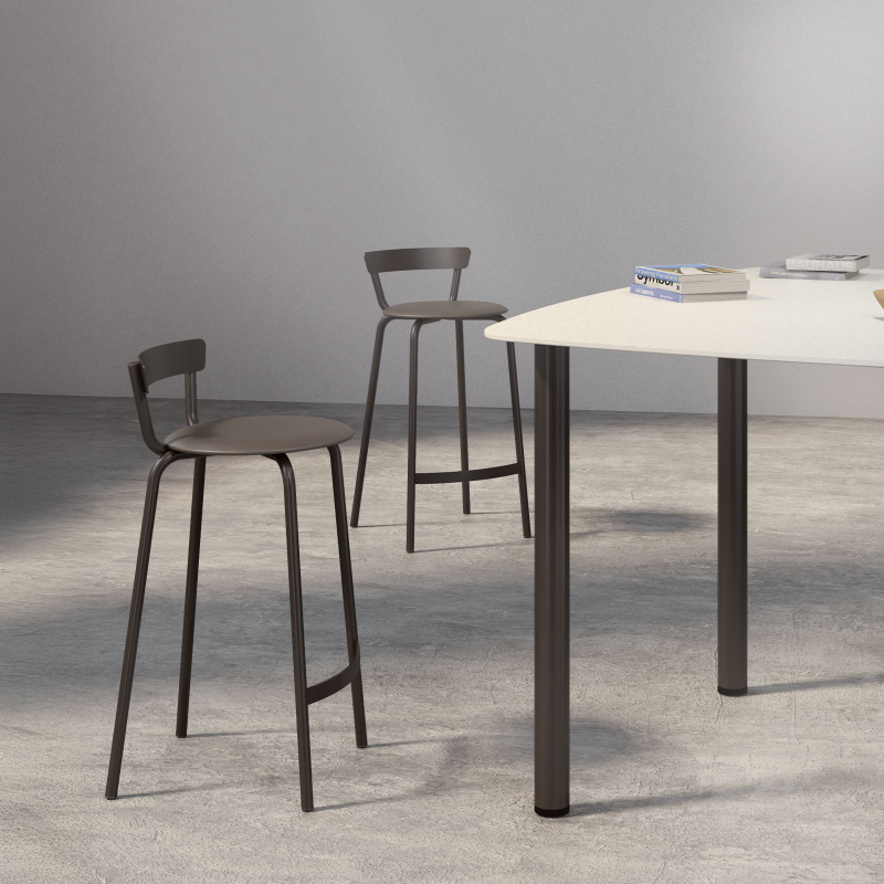 Xoxo Carrier® - Tabouret snack fabriqué en France structure en métal et assise rembourrée
