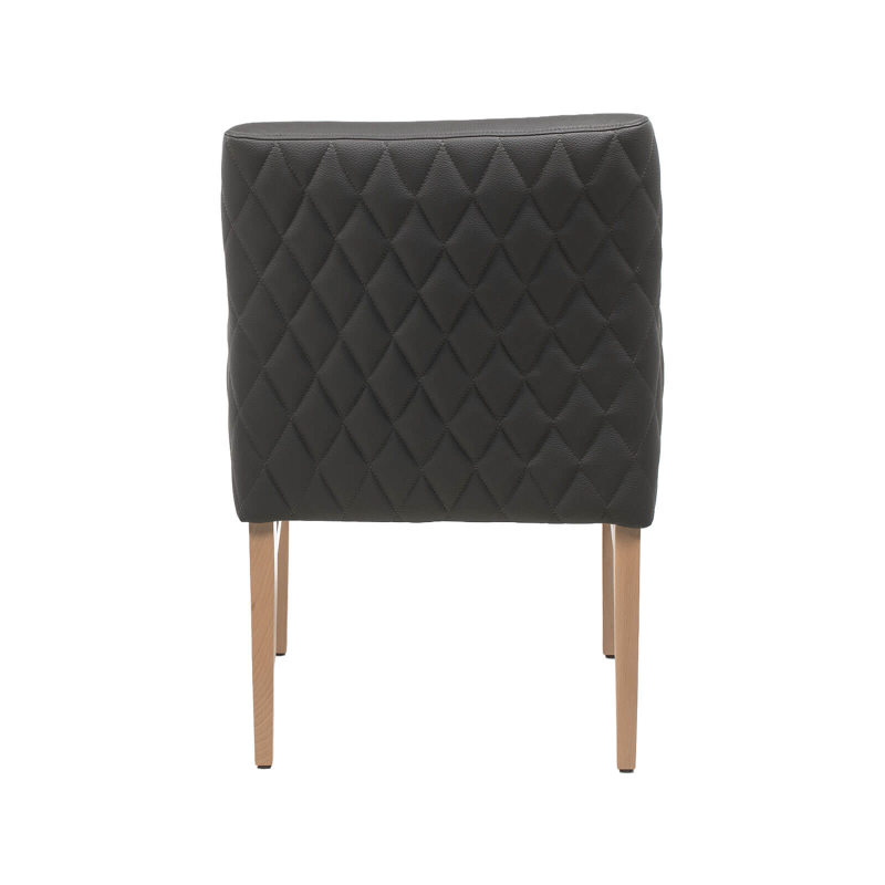 Moritz diamant-40 - Fauteuil matelassé pieds en bois massif