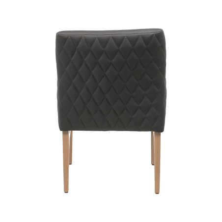 Moritz diamant-40 - Fauteuil matelassé pieds en bois massif