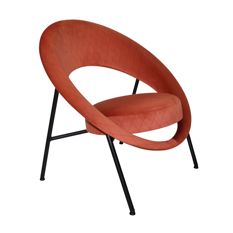Saturn - Fauteuil design en tissu fabriqué en France