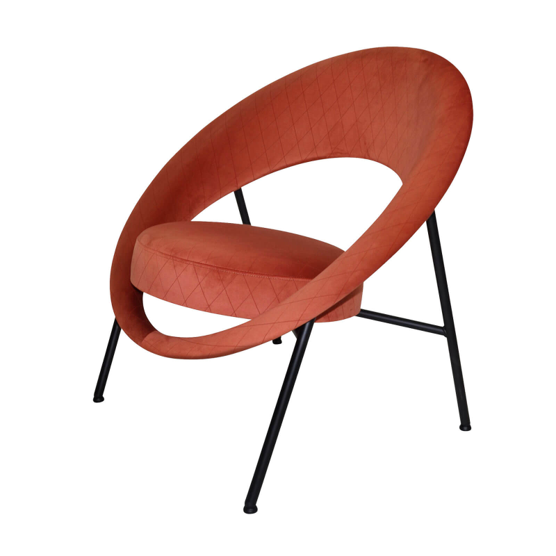 Saturn - Fauteuil design en tissu fabriqué en France