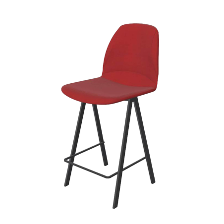 Ona - Tabouret snack en tissu style moderne