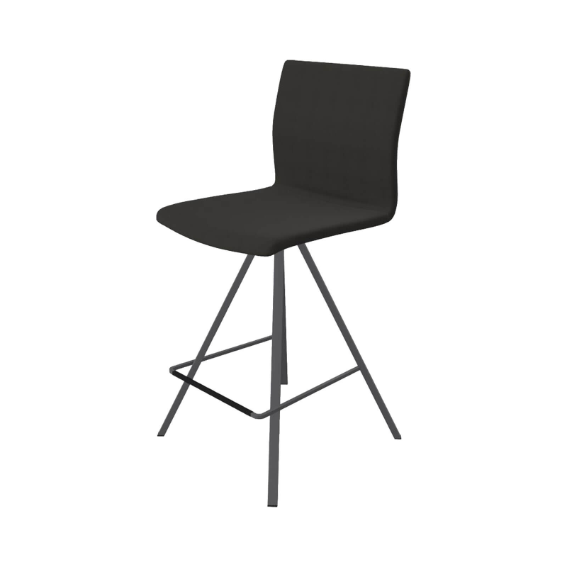 Silva - Tabouret snack design tissu et métal