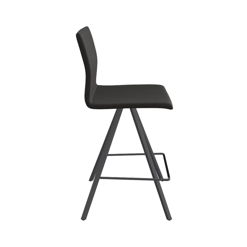 Silva - Tabouret snack design tissu et métal