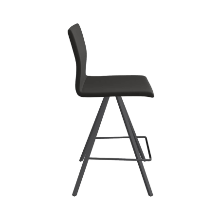 Silva - Tabouret snack design tissu et métal