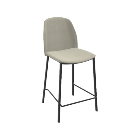 Olivia - Tabouret snack moderne en tissu