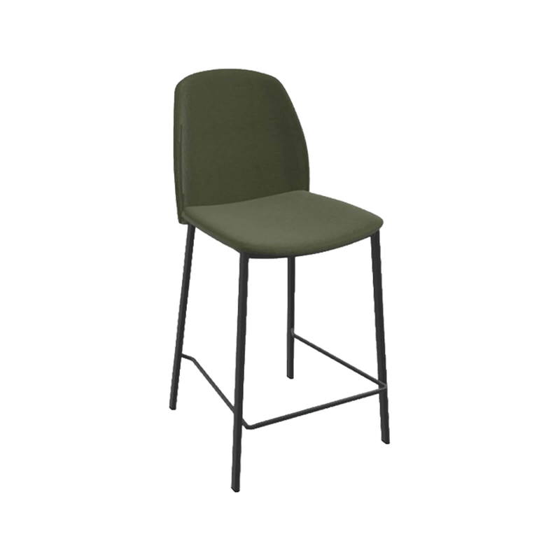 Olivia - Tabouret snack moderne en tissu