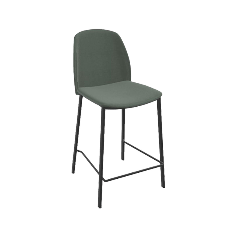 Olivia - Tabouret snack moderne en tissu