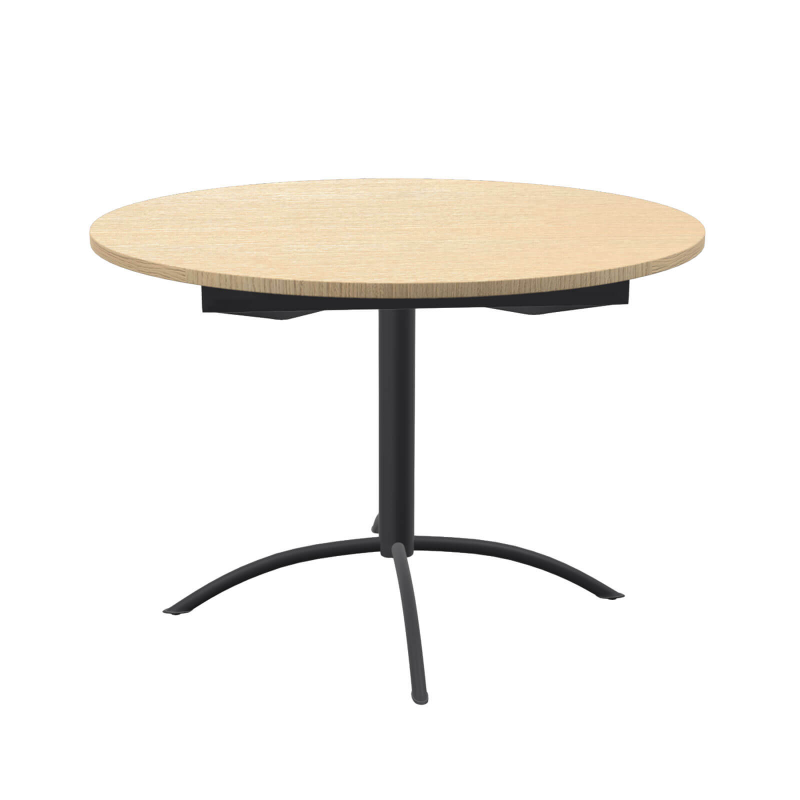 Laser - Table de cuisine ronde en stratifié extensible
