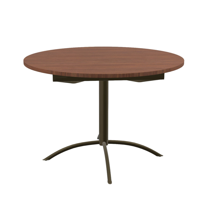 Laser - Table de cuisine ronde en stratifié extensible