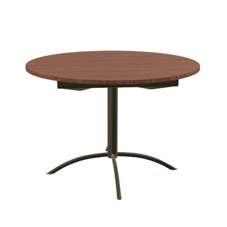 Laser - Table de cuisine ronde en stratifié extensible