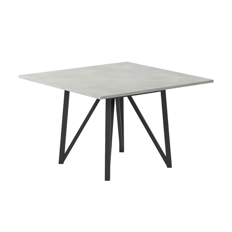 Wacko 2.0 - Table carrée design pieds en métal