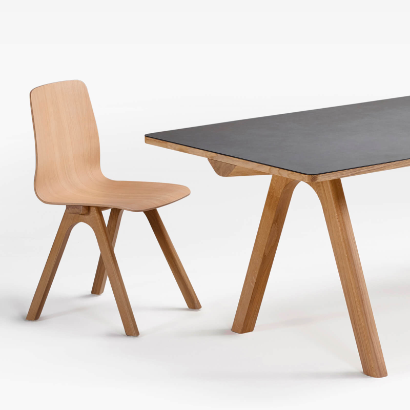 Chevron - Chaise de designer en bois