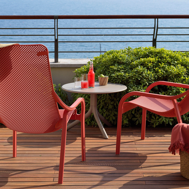 Spritz - Table de jardin à hauteur modulable en polypropylène
