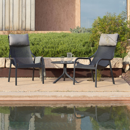 Spritz - Table de jardin à hauteur modulable en polypropylène