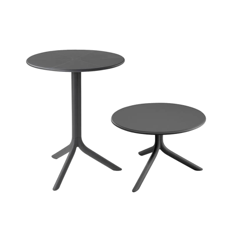 Spritz - Table de jardin à hauteur modulable en polypropylène
