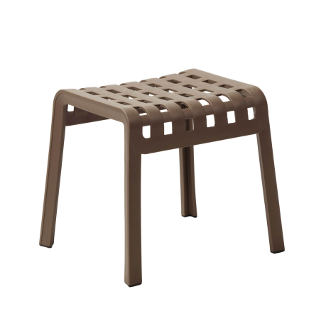 Poggio - Tabouret bas design extérieur empilable en polypropylène