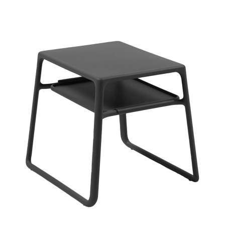 Pop - Table basse de jardin carrée empilable en polypropylène