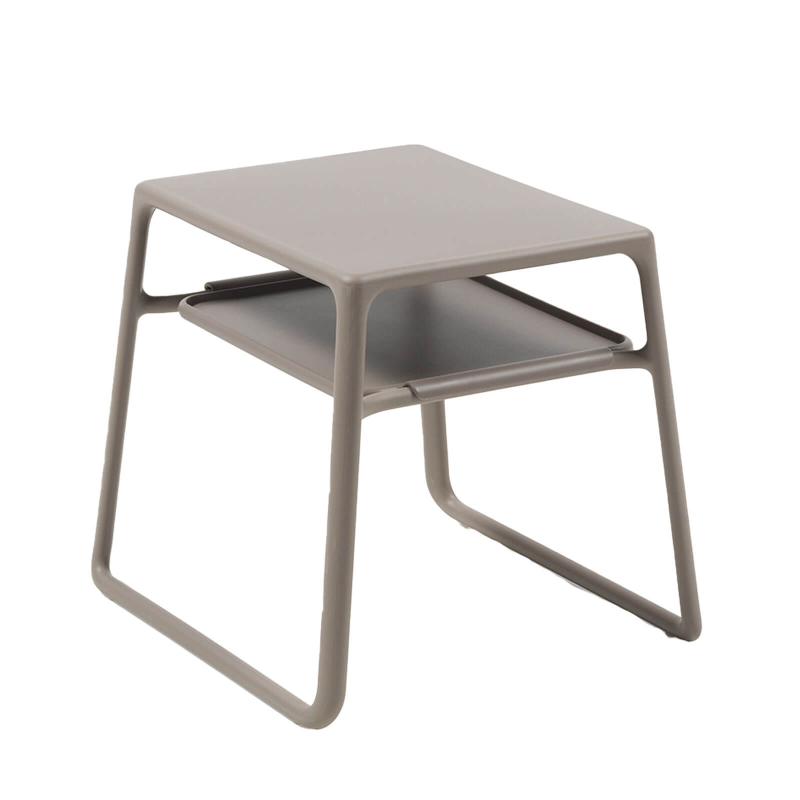 Pop - Table basse de jardin carrée empilable en polypropylène