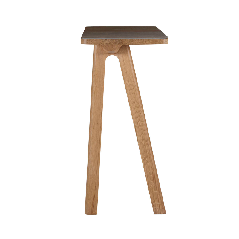 Chevron - Console design en céramique et bois massif