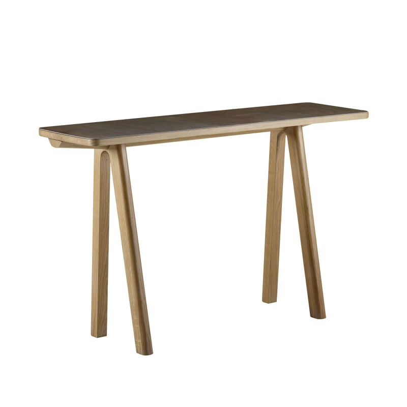 Chevron - Console design en céramique et bois massif