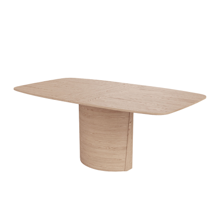 SM116/117 - Table extensible en bois style scandinave avec pied central