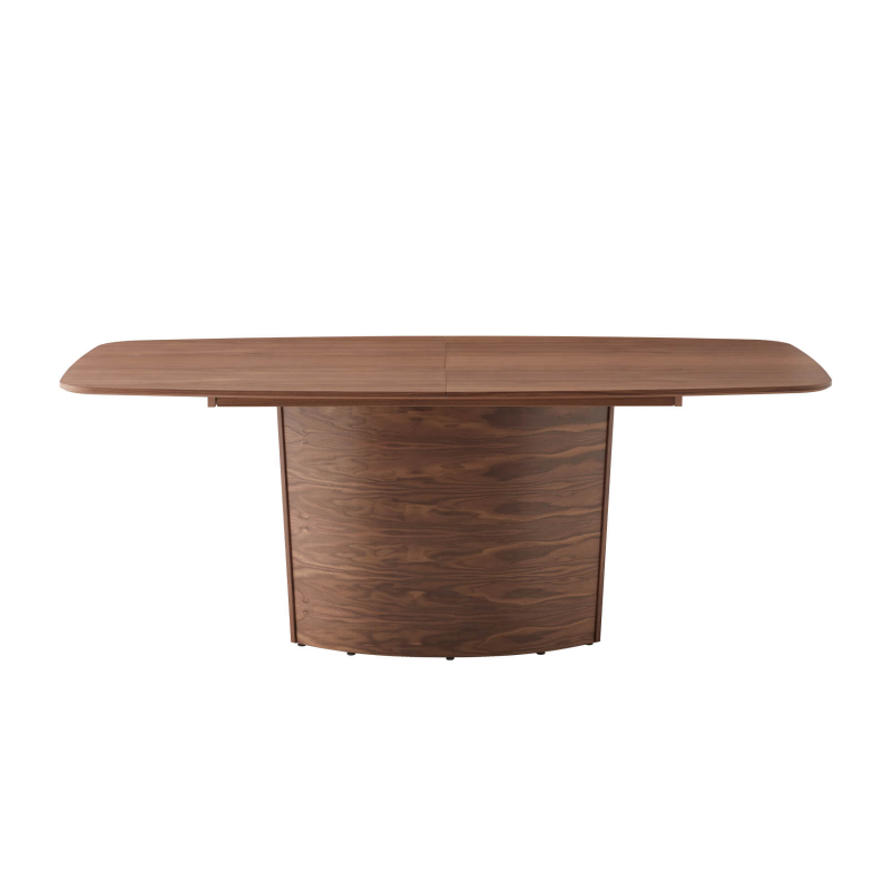 SM116/117 - Table extensible en bois style scandinave avec pied central