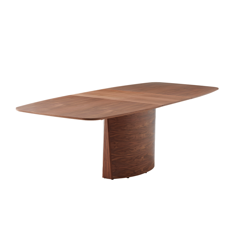 SM116/117 - Table extensible en bois style scandinave avec pied central