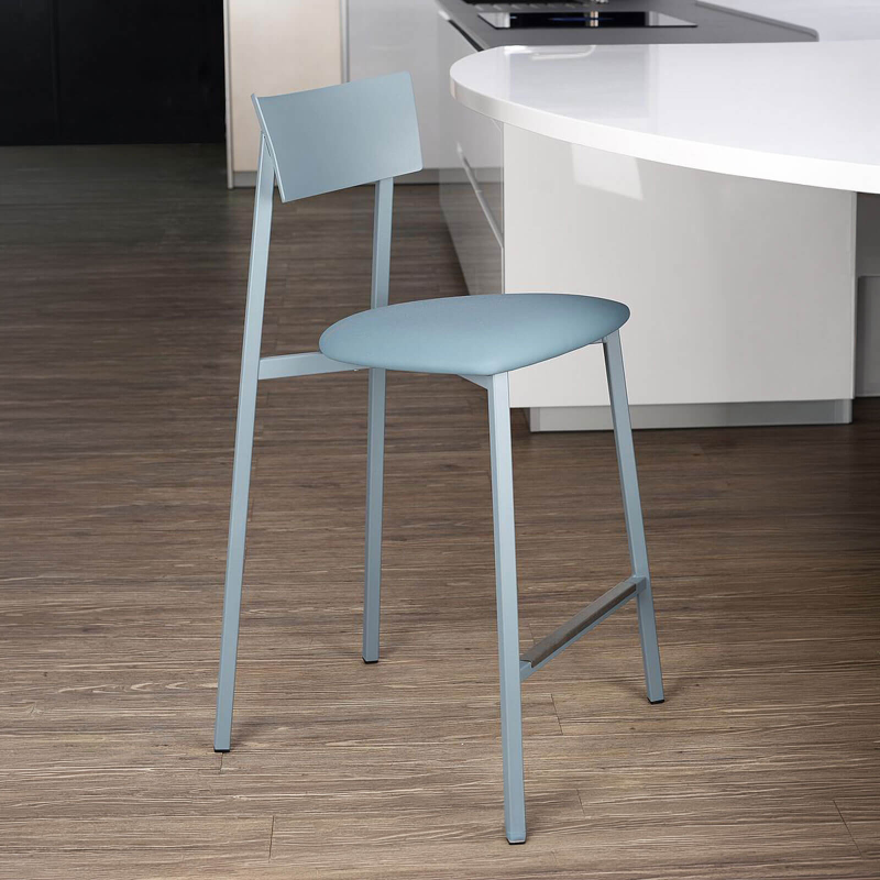 Anémone Carrier ® - Tabouret snack contemporain en métal de fabrication française