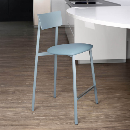 Anémone Carrier ® - Tabouret snack contemporain en métal de fabrication française