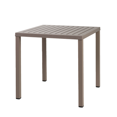 Cube - Table de jardin réglable en hauteur carrée fabriquée en Italie