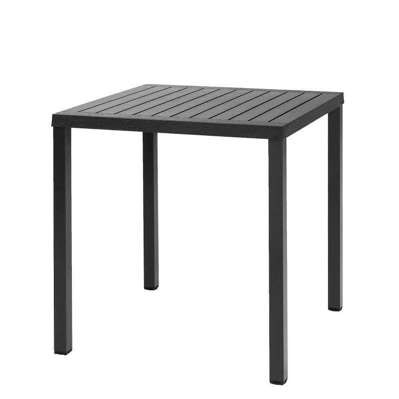 Cube - Table de jardin réglable en hauteur carrée fabriquée en Italie